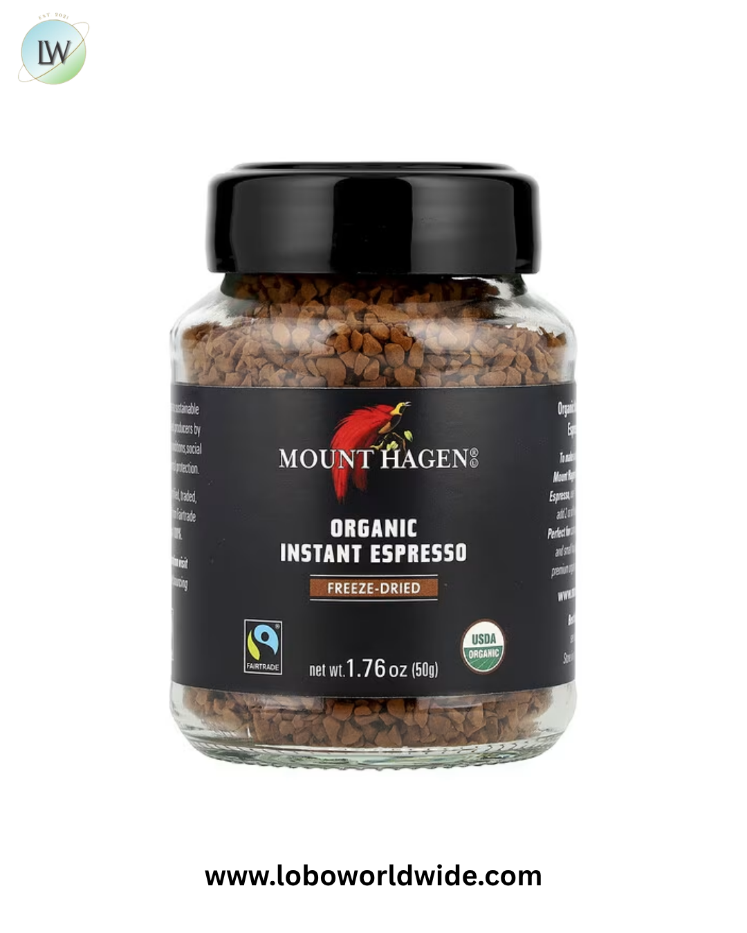 Mount Hagen, Organic Instant Espresso, 1.76 oz (50 g)