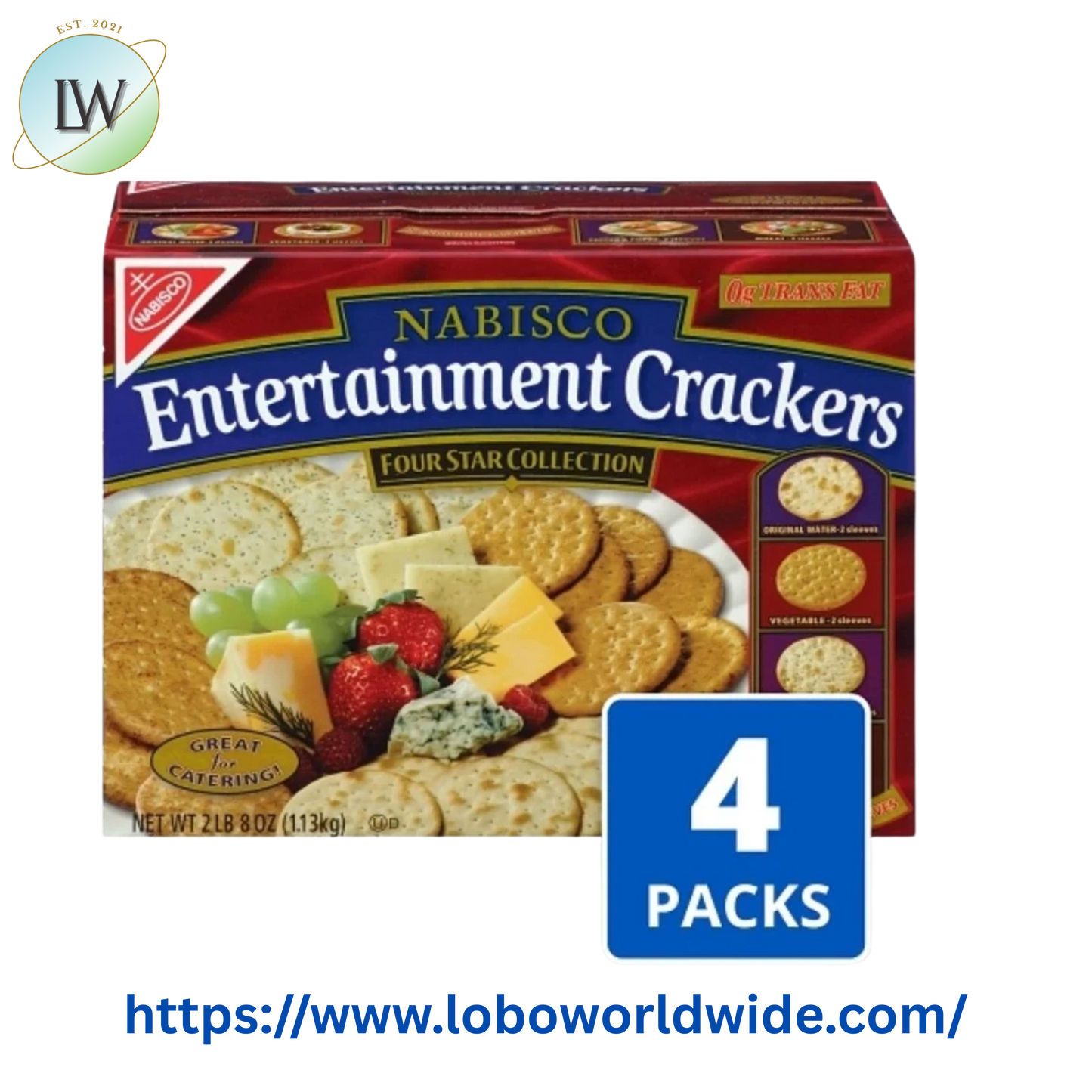 Nabisco 40 oz. Assorted Entertainment Crackers - 4/Case