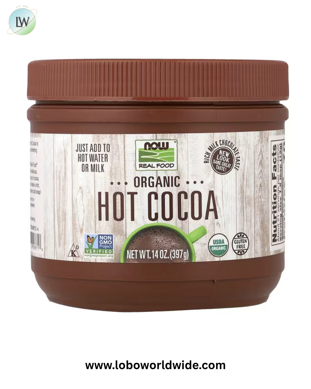 NOW Foods, Organic Hot Cocoa, 14 oz (397 g)