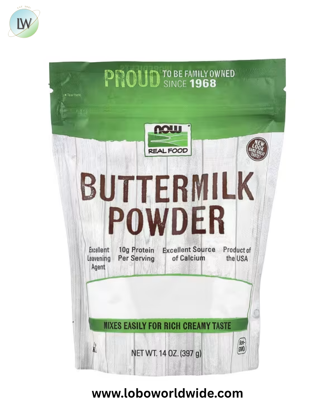 NOW Foods, Real Food, Buttermilk Powder, 14 oz (397 g)