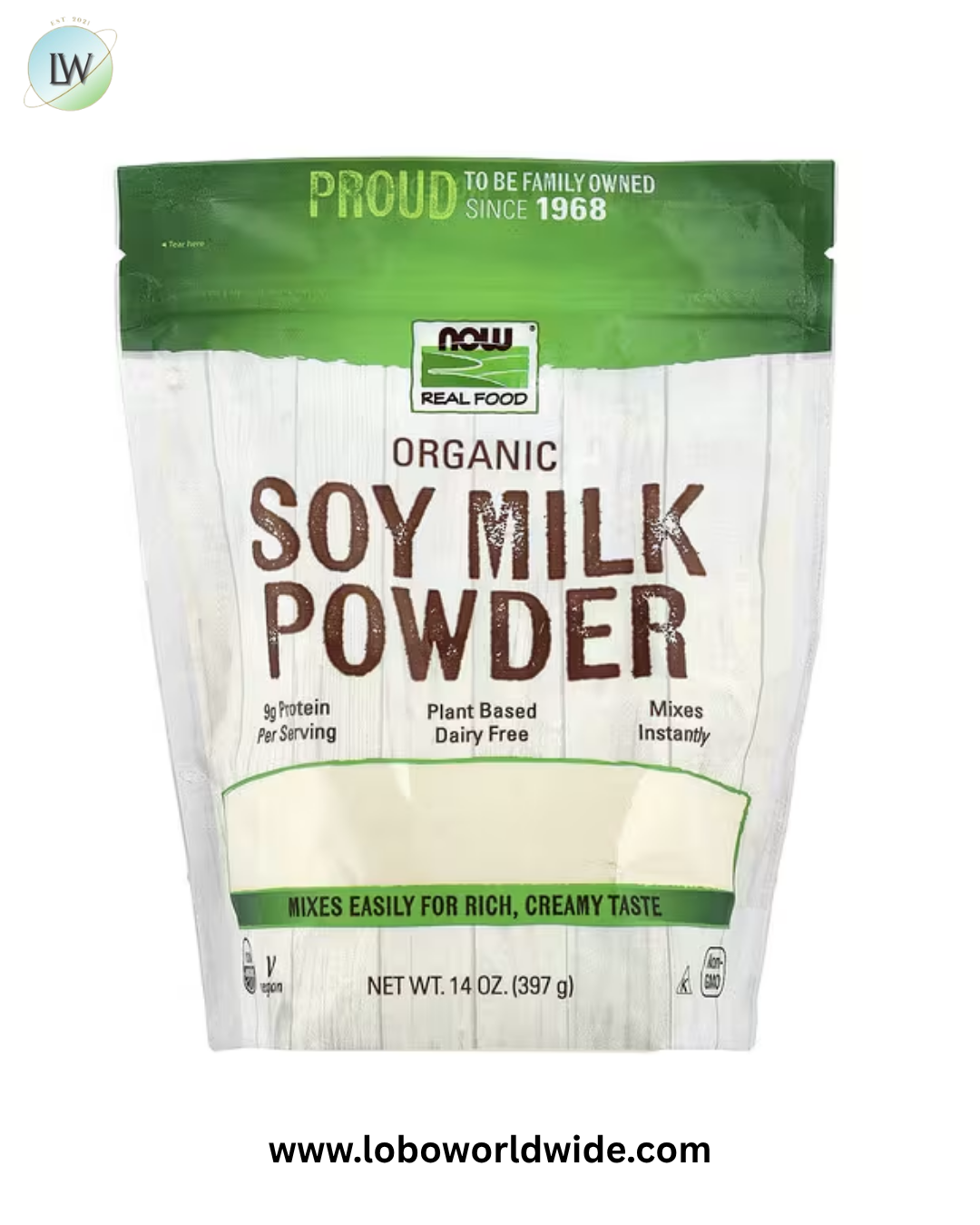 NOW Foods, Real Food, Organic Soy Milk Powder, 14 oz (397 g)