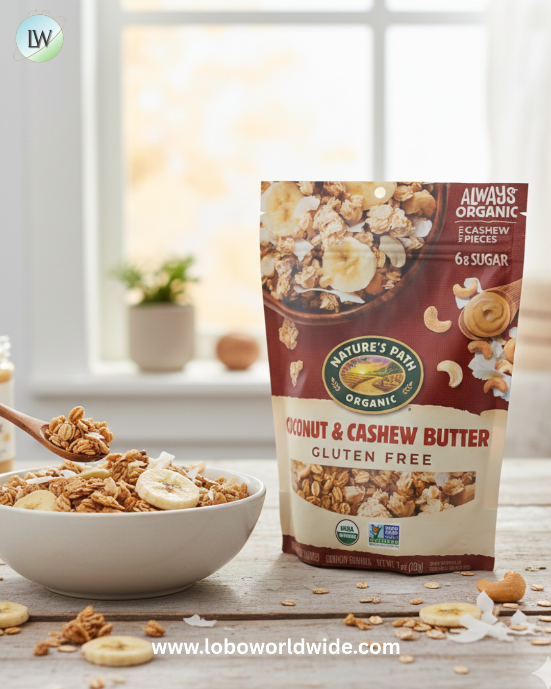 Nature's Path Organic - Gluten Free Crunchy Granola Coconut & Cashew Butter - 11 oz.