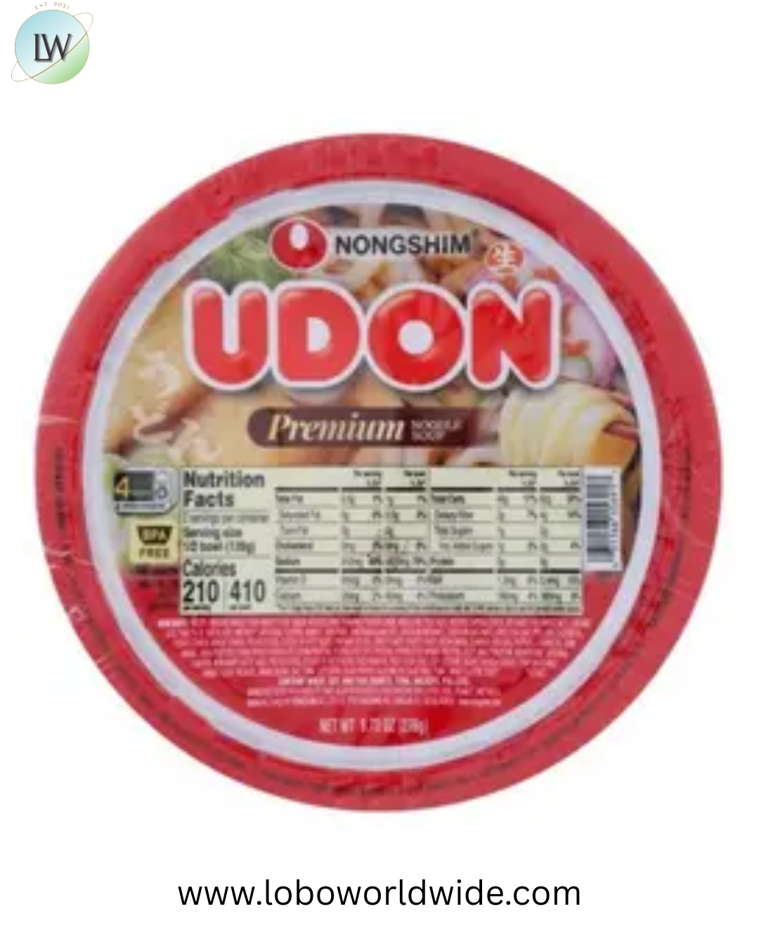 Nong Shim Instant Udon Noodle Bowl, 9.73 Ounce -- 5 per case