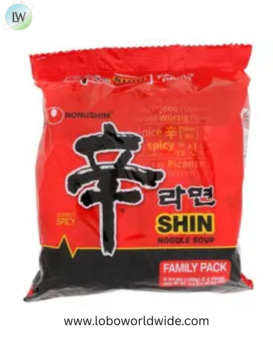 Nongshim Gourmet Spicy Shin Noodle Soup, 16.9 Ounce -- 4 per case
