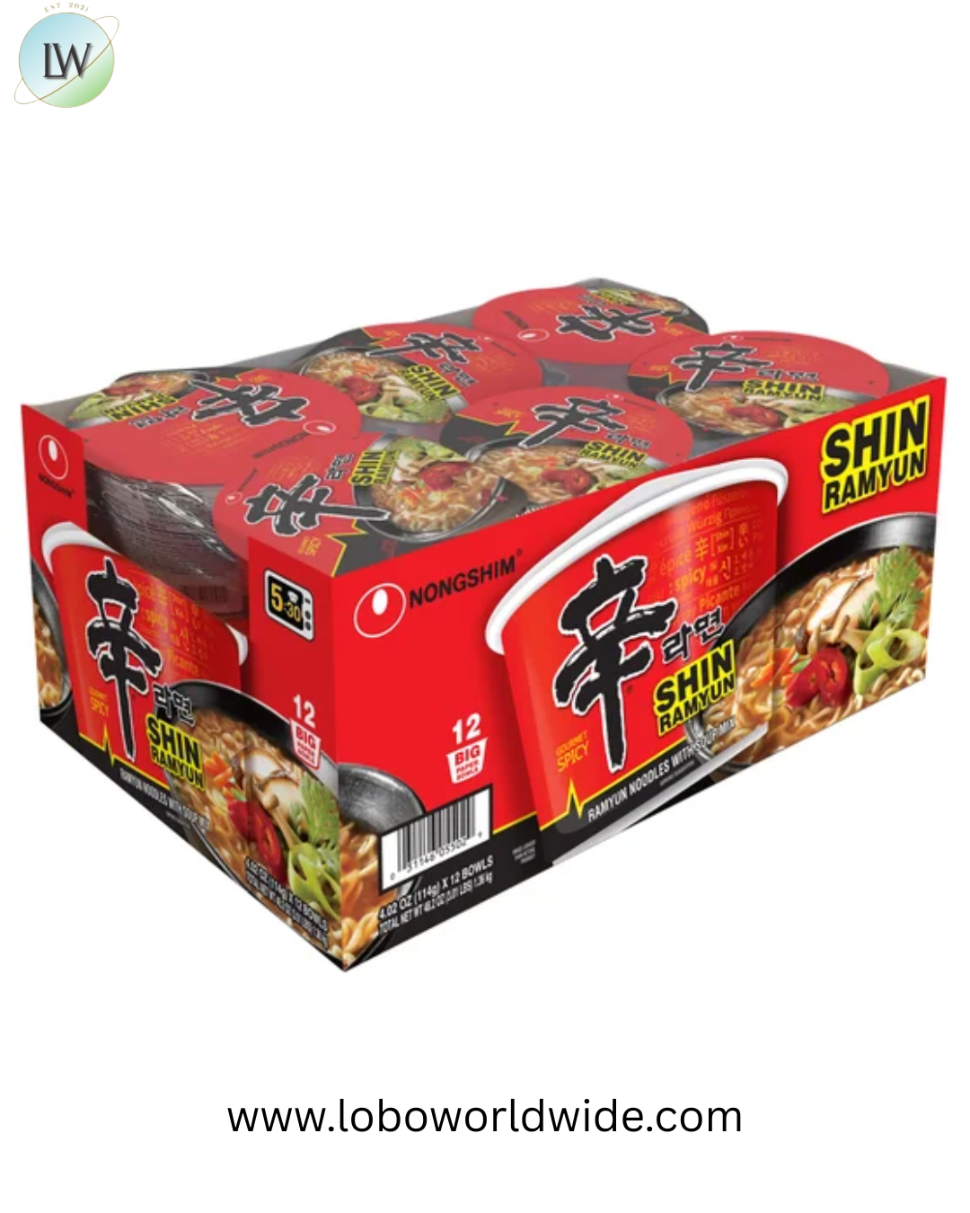 Nongshim, Shin Big Bowl 4.02 oz, 12-Count