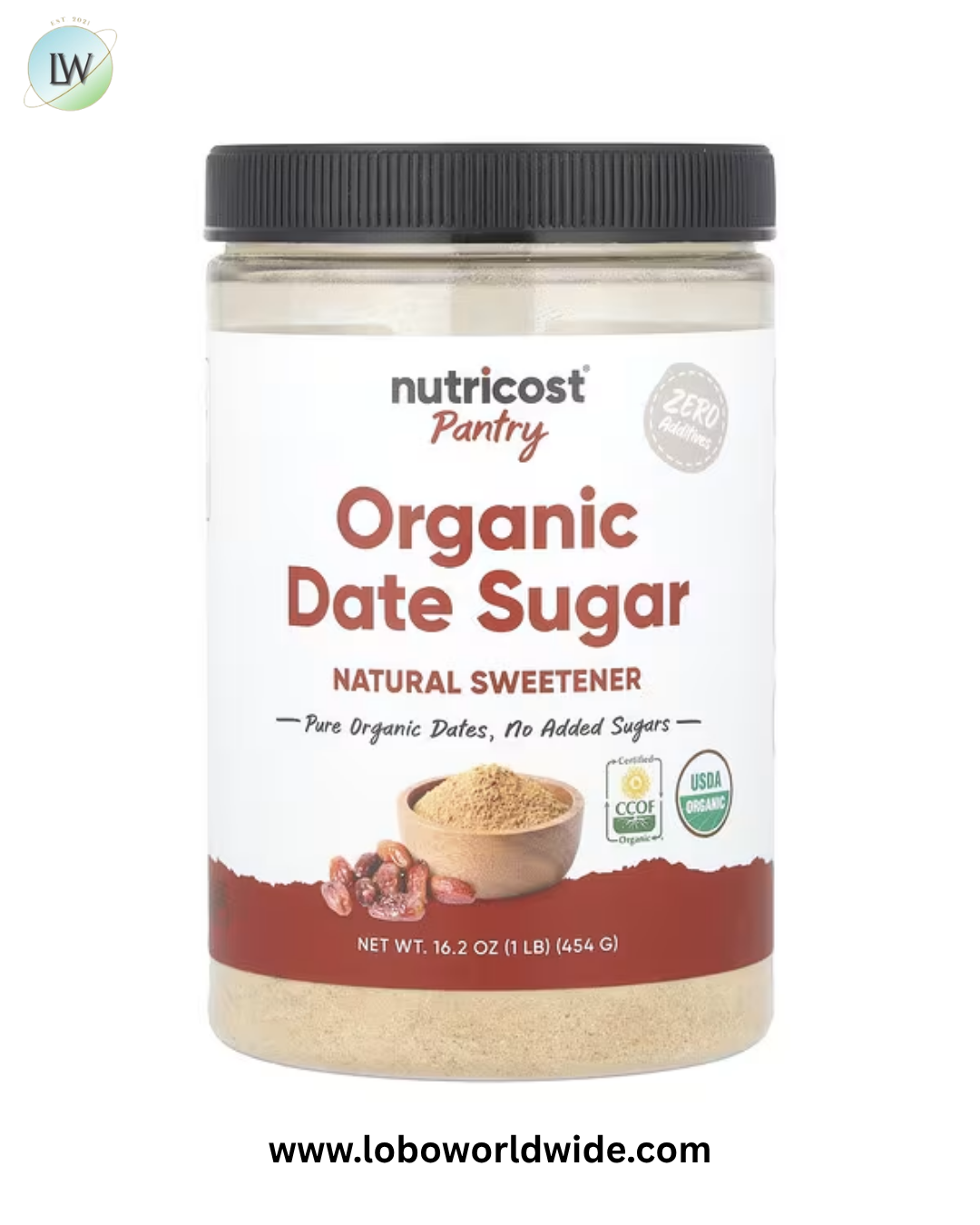 Nutricost, Pantry, Organic Date Sugar, 16.2 oz (454 g)