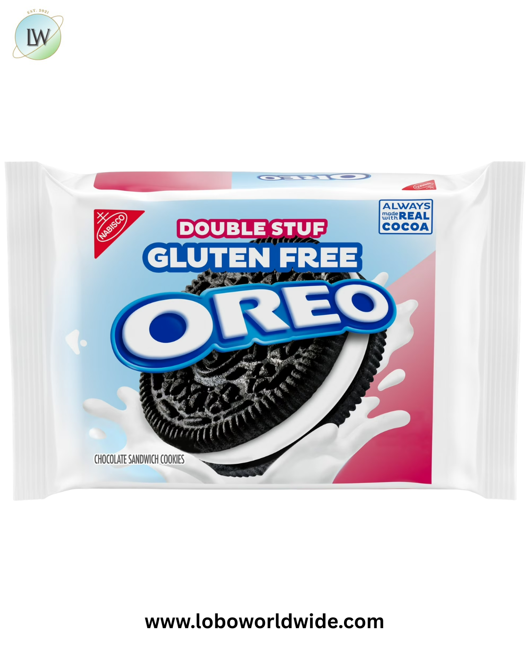 OREO Double Stuf Gluten Free Chocolate Sandwich Cookies, Gluten Free Cookies, 12.47 oz Packs