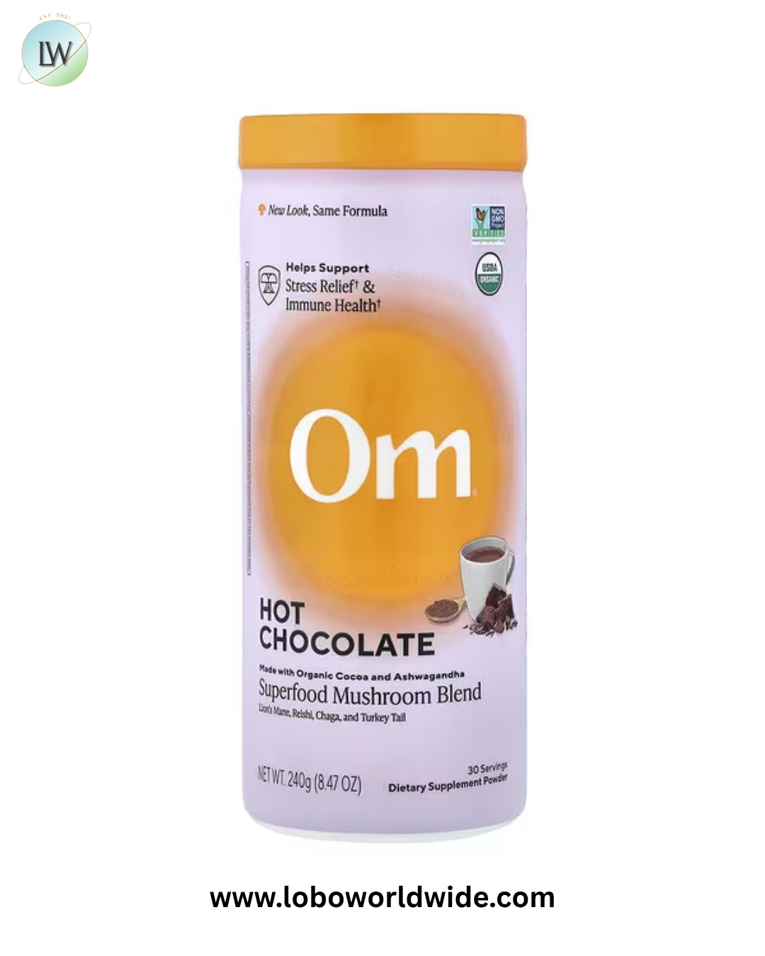 Om Mushrooms, Superfood Mushroom Blend, Hot Chocolate