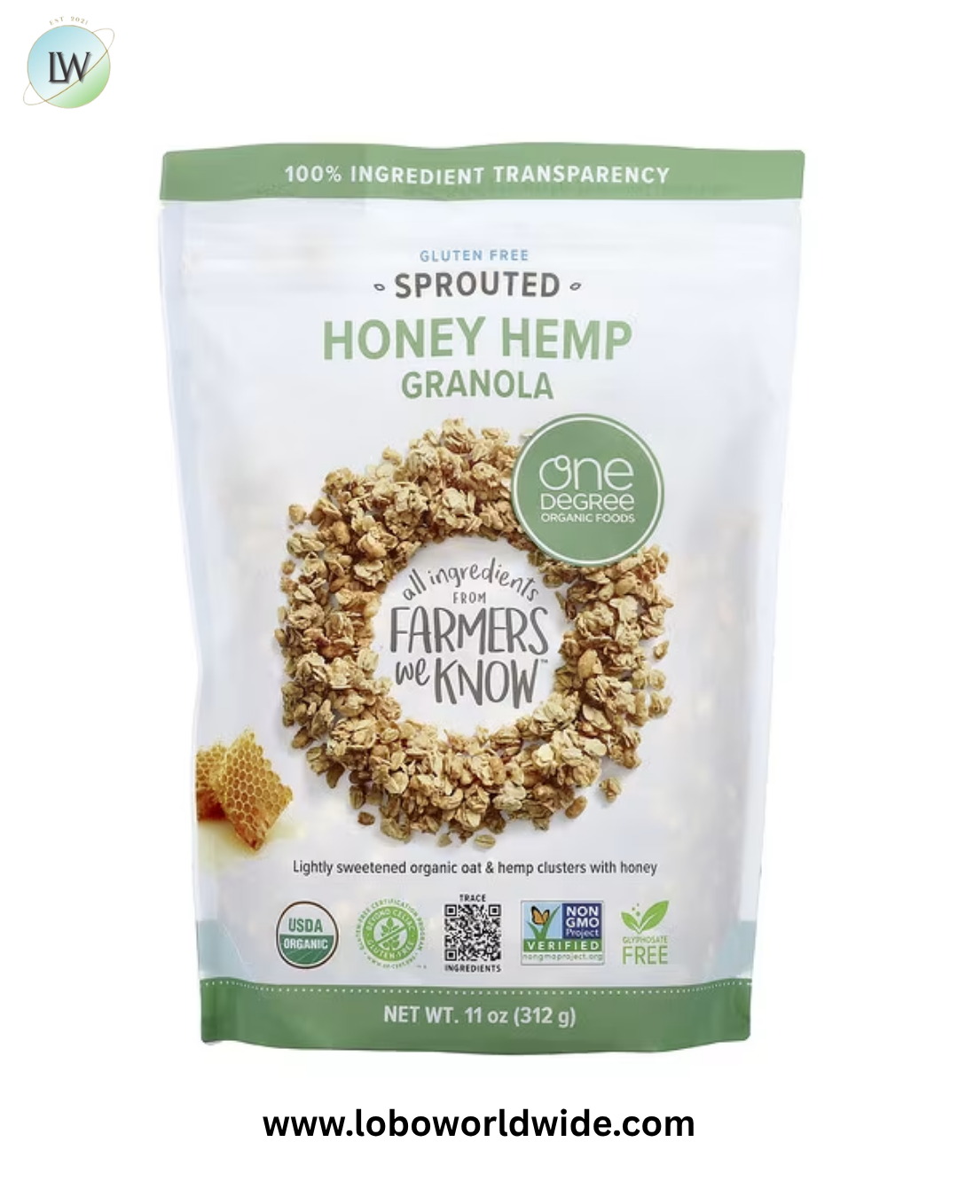 One Degree Organic Foods, Sprouted Granola, 11 oz (312 g)