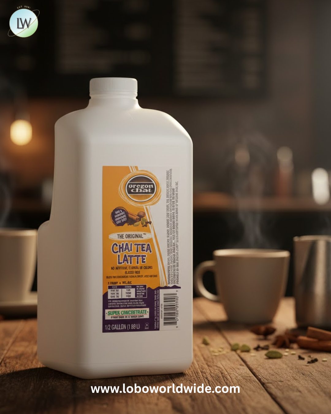 Oregon Chai Original Chai 5:1 Super Concentrate 1/2 Gallon