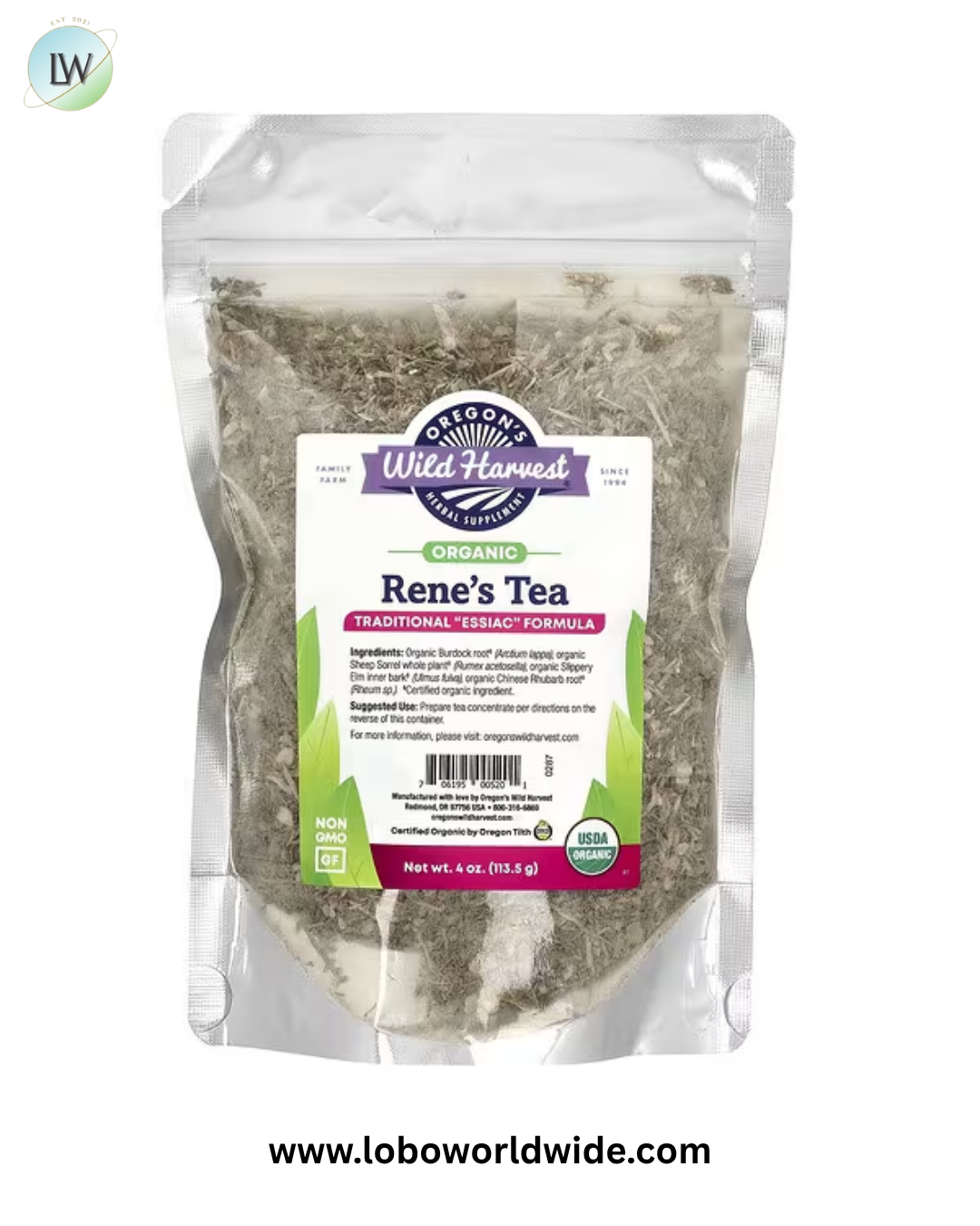 Oregon's Wild Harvest, Organic Rene's Tea, 4 oz (113.5 g)