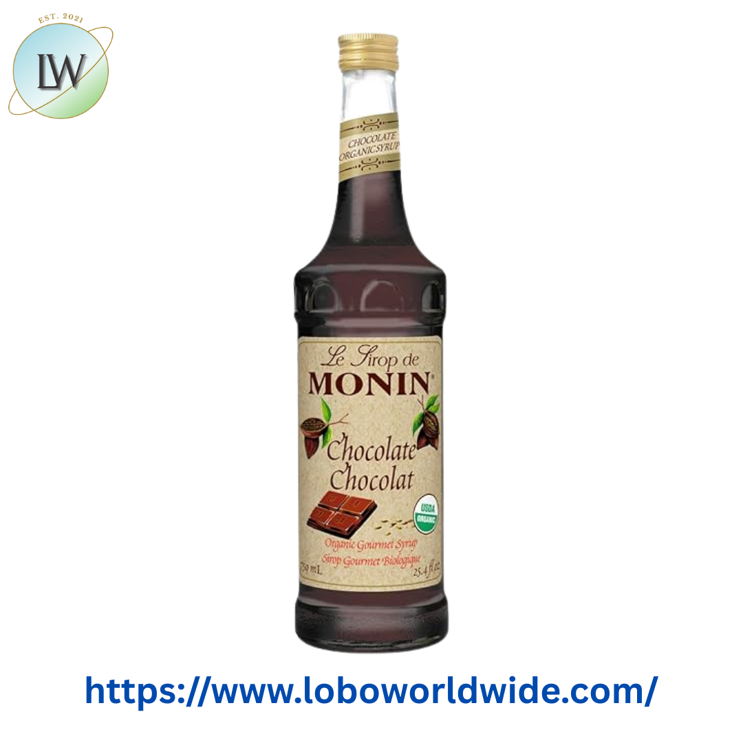 Monin Organic Chocolate Flavoring Syrup 750 mL