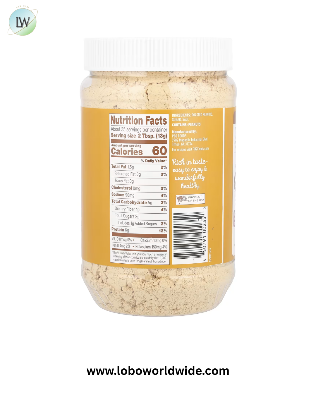 PB2 Foods, Peanut Butter Powder, 16 oz (454 g)