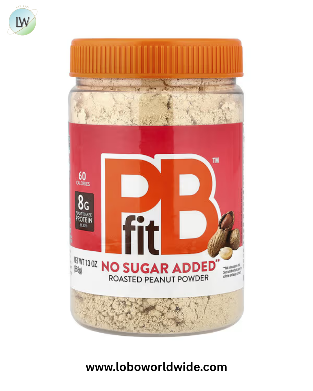 PBfit, Roasted Peanut Powder, No Sugar Added, 13 oz (368 g)