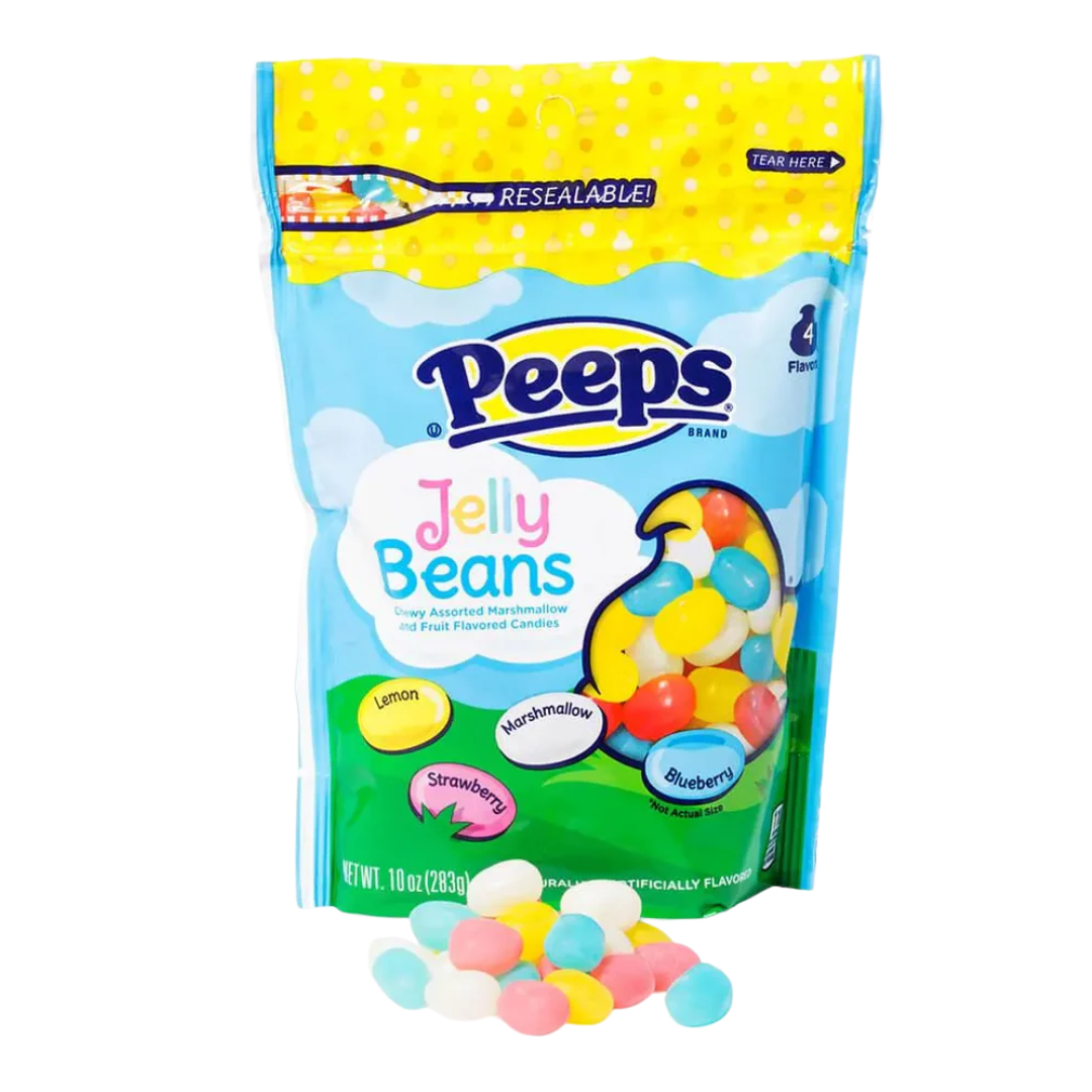Peeps Assorted Flavored Jelly Beans 10-Ounce Bags: 8-Piece Box