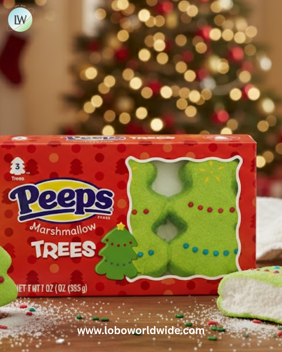 Peeps Marshmallow Christmas Trees 3 Pack Tray — 6 / Box