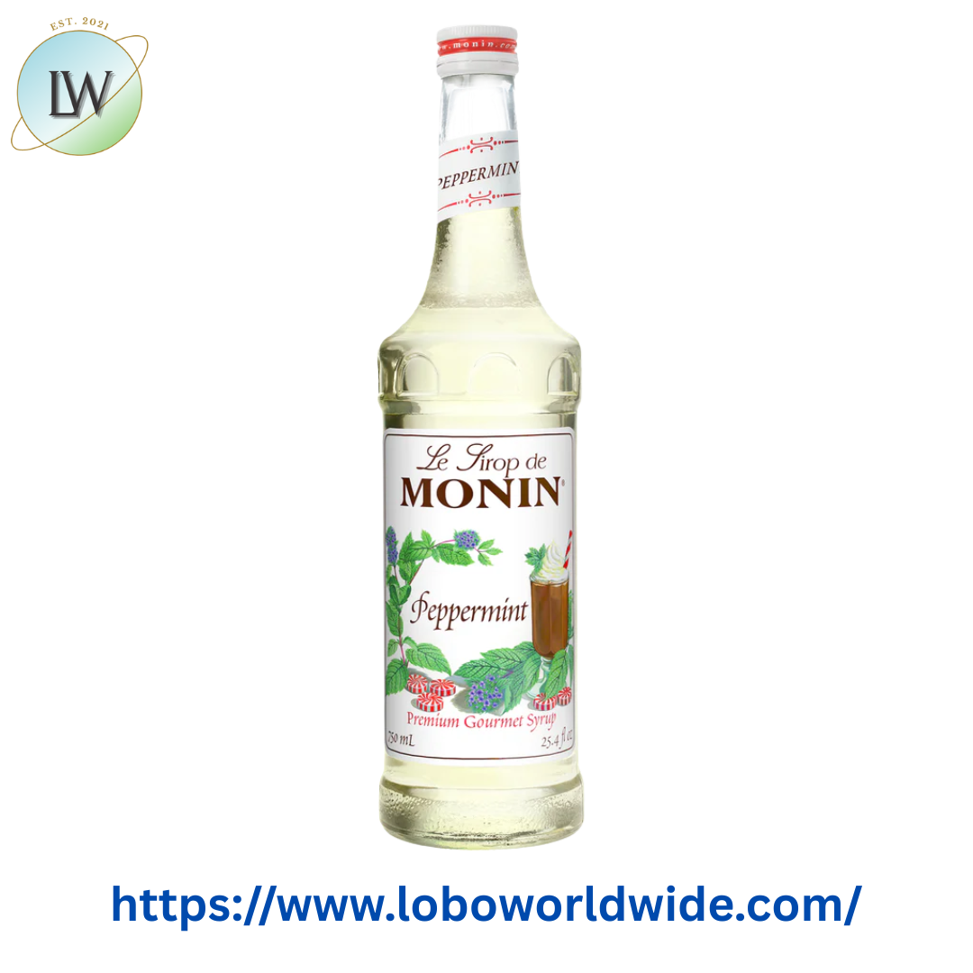 Monin Premium Peppermint Flavoring Syrup 750 mL