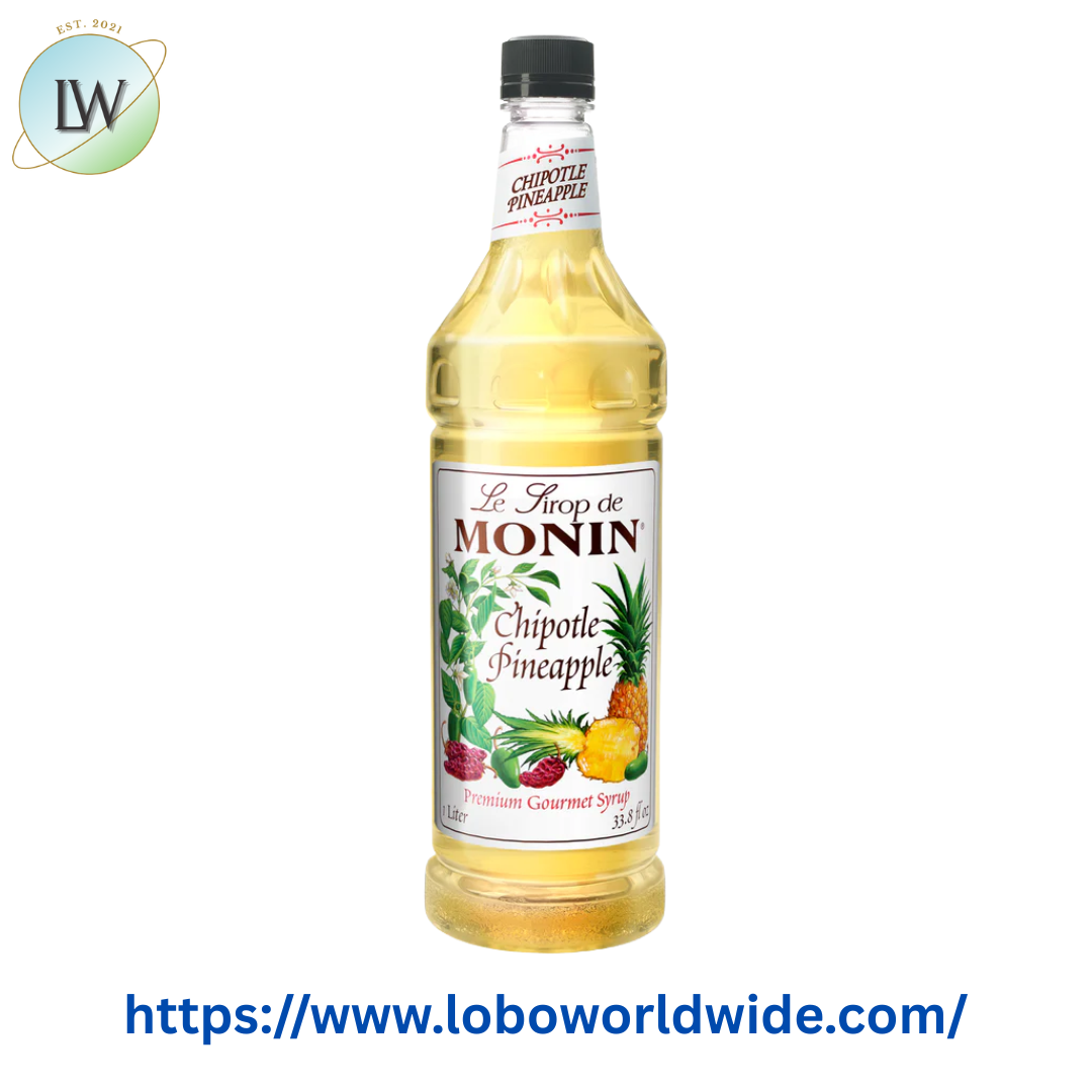 Monin Premium Chipotle Pineapple Flavoring Syrup 1 Liter