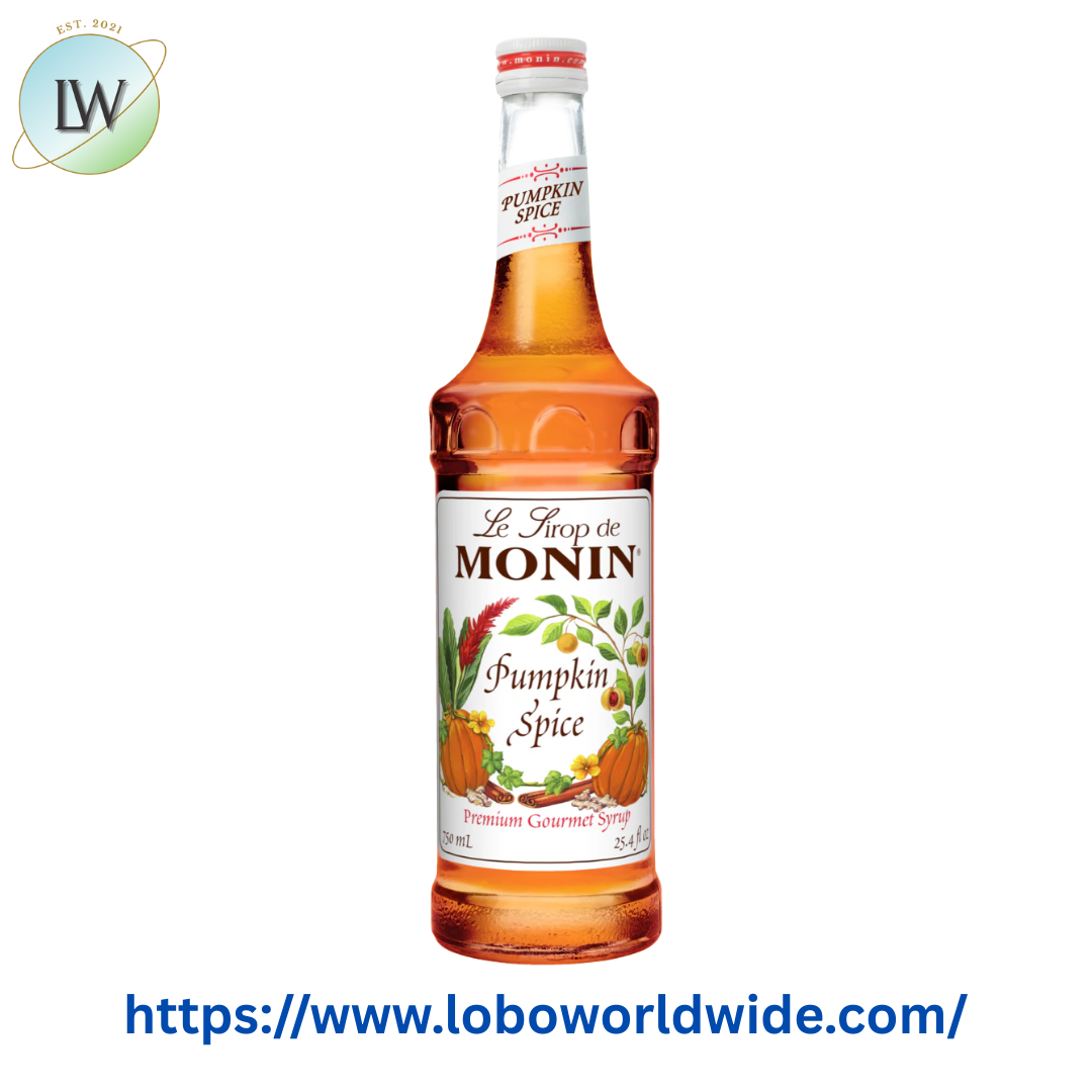 Monin Premium Pumpkin Spice Flavoring Syrup 750 mL