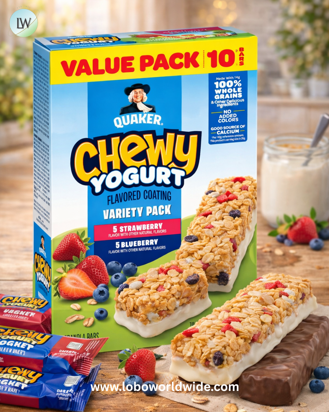 Quaker Chewy Yogurt Bars - Variety Pack 10ct
