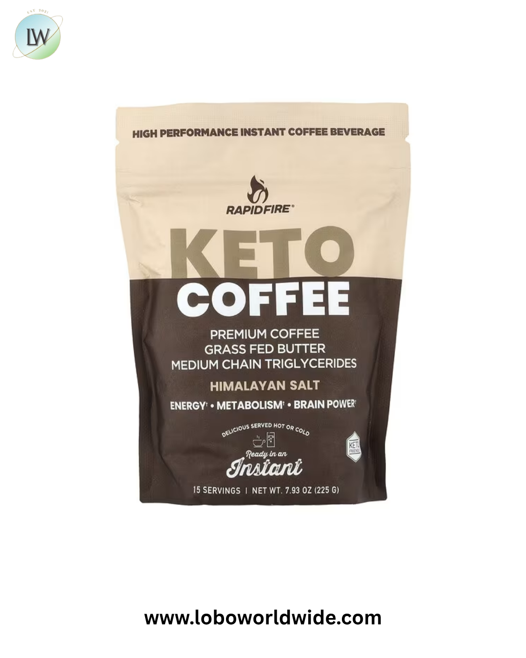 RAPIDFIRE, Keto Coffee, 7.93 oz (225 g)