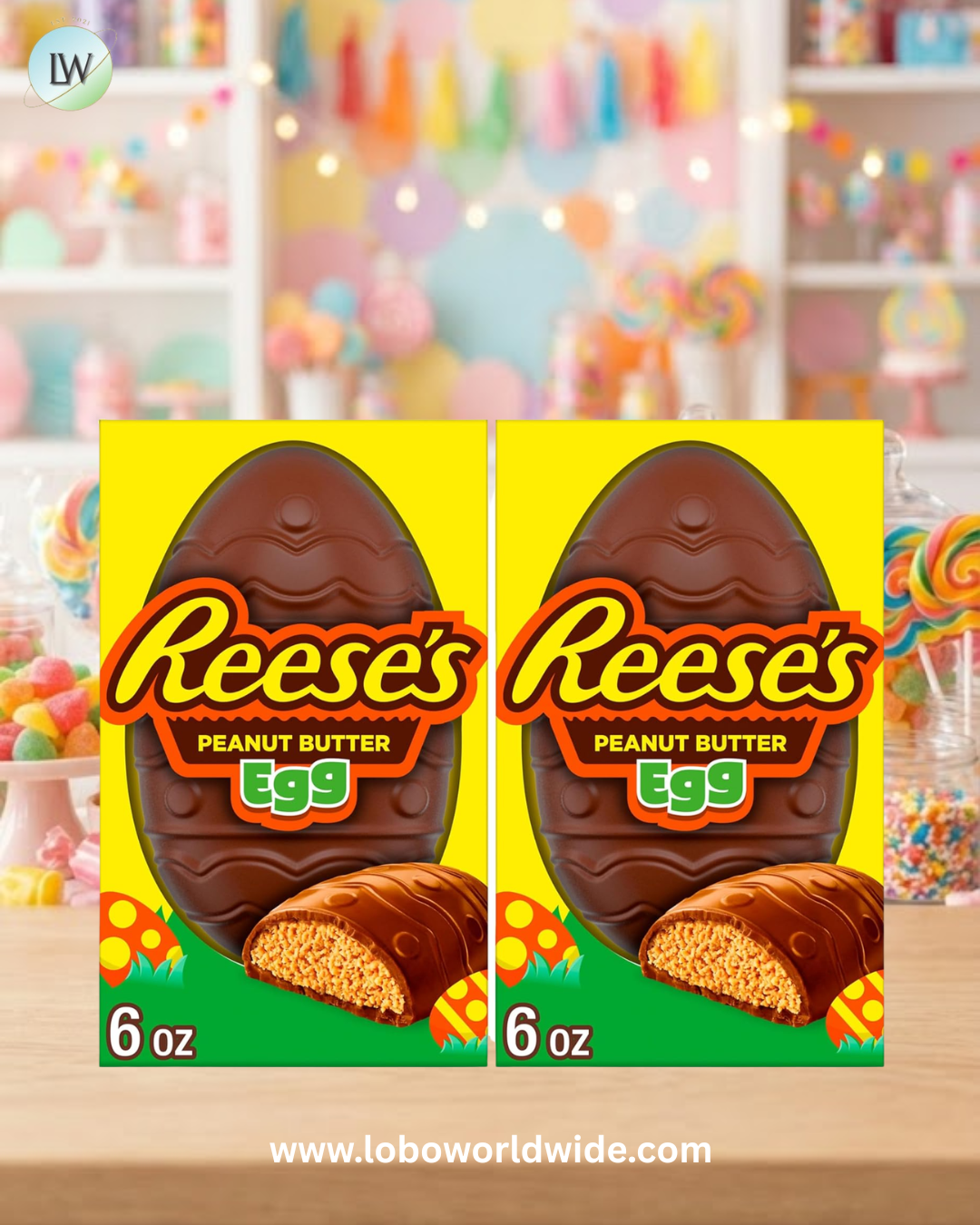 REESE'S Milk Chocolate Peanut Butter Egg, Easter Candy Gift Box(various sizes)