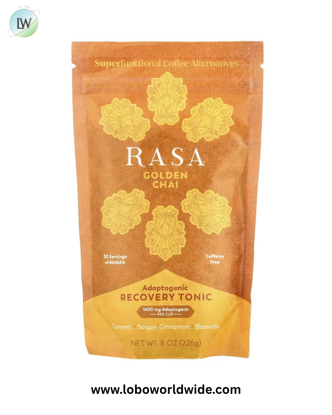Rasa, Adaptogenic Recovery Tonic, Golden Chai, 8 oz (226 g)