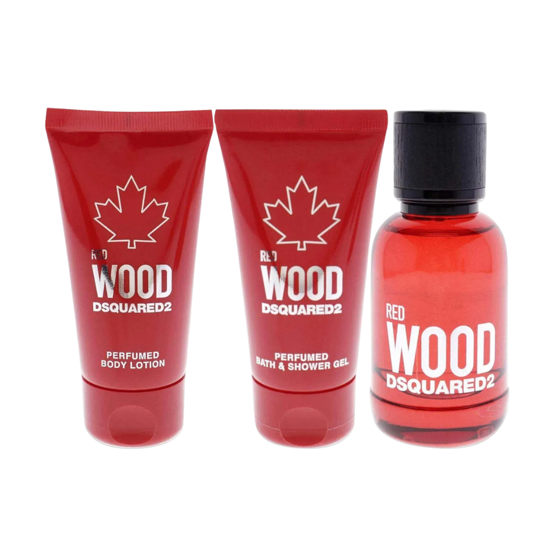 Dsquared2 Red Wood 3 Piece Gift Set Gift Set - For Women