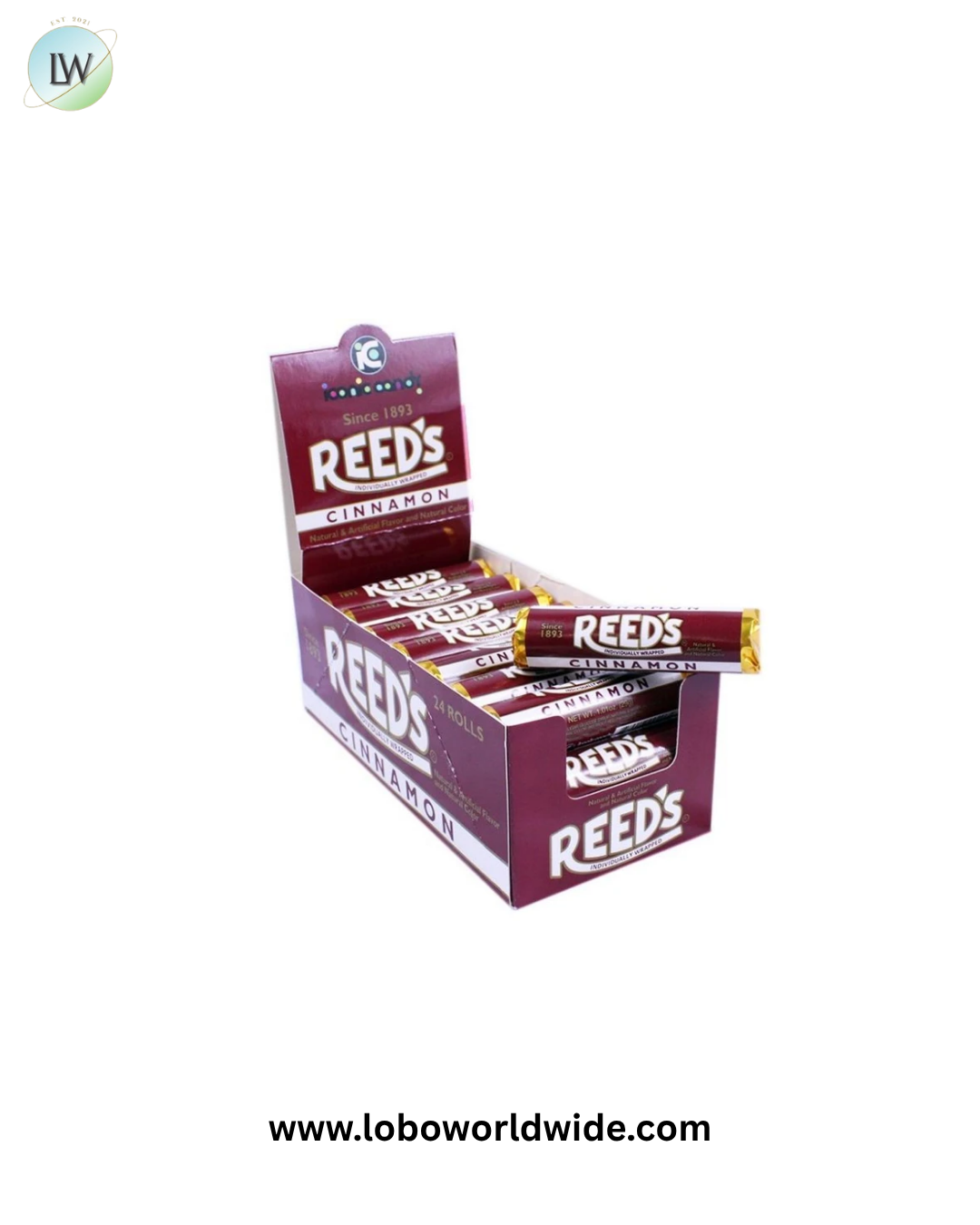 Reeds Cinnamon Candy Rolls 24 Pack