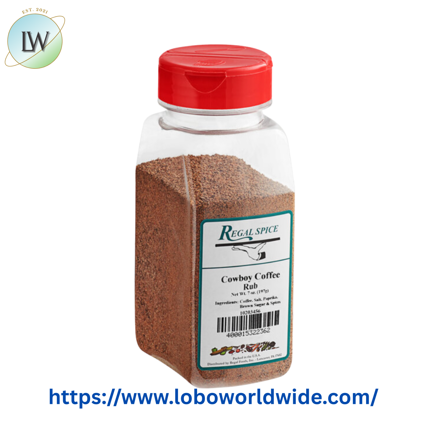 Regal Cowboy Coffee Rub 7 oz.