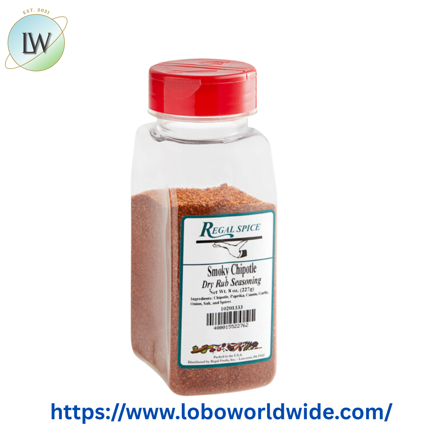 Regal Smoky Chipotle Dry Seasoning Rub 8 oz