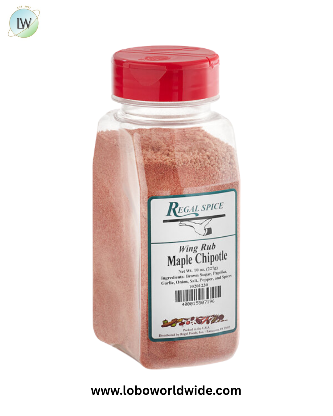 Regal Maple Chipotle Wing Rub 10 oz.