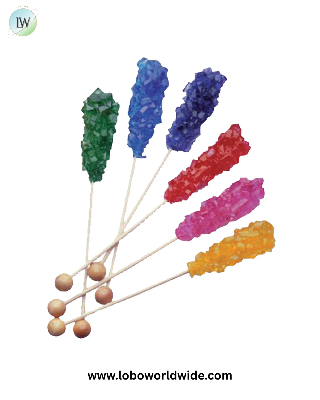 Rock Candy Swizzle Sticks 72ct - Assorted Colors