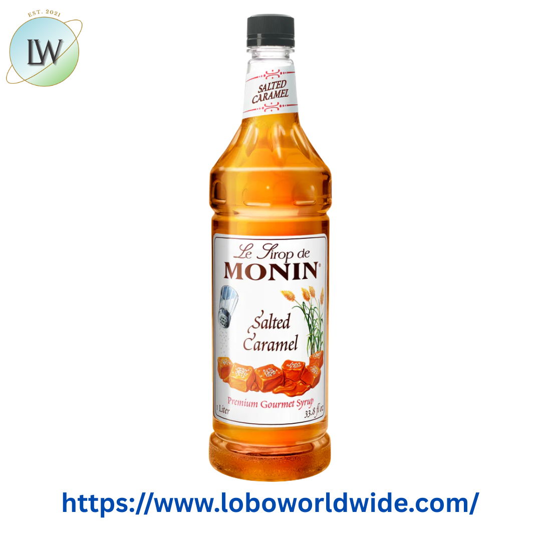 Monin Premium Salted Caramel Flavoring Syrup 1 Liter
