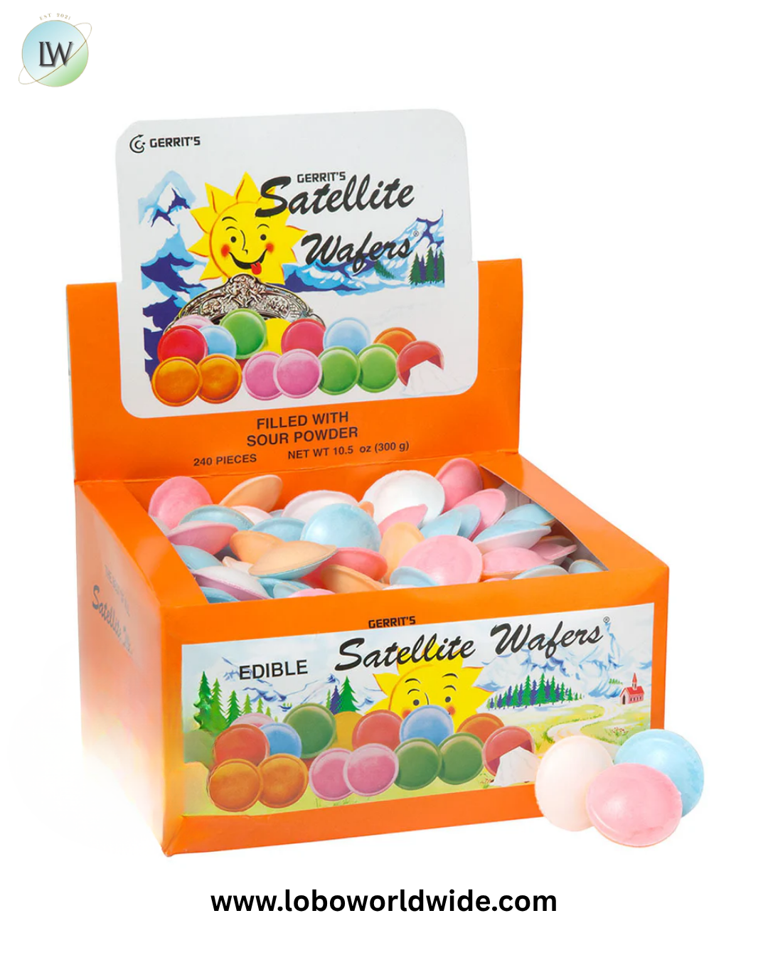 Satellite Wafers Candy - Sour & Original - 240ct
