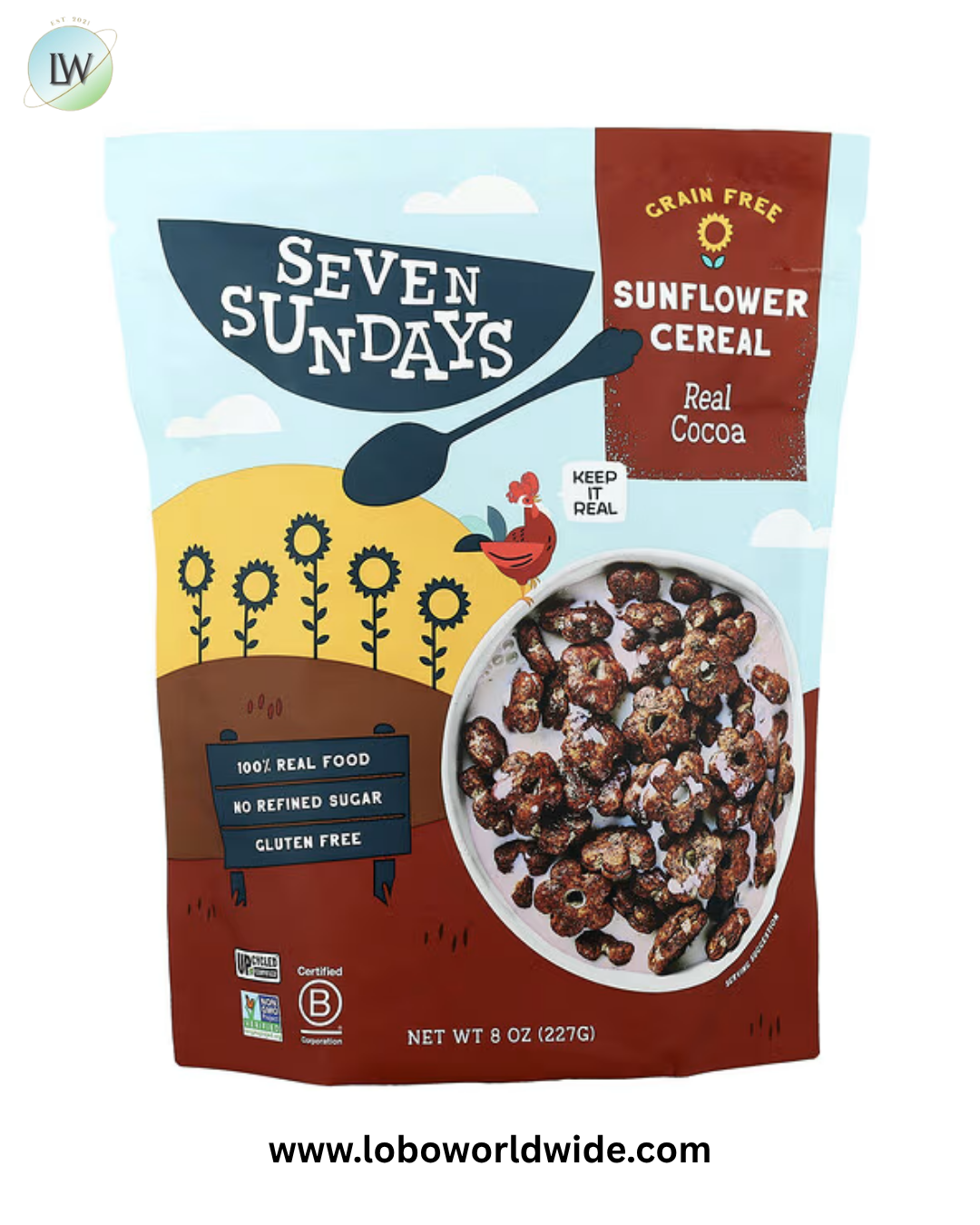 Seven Sundays, Sunflower Cereal, Real Cocoa, 8 oz (227 g)