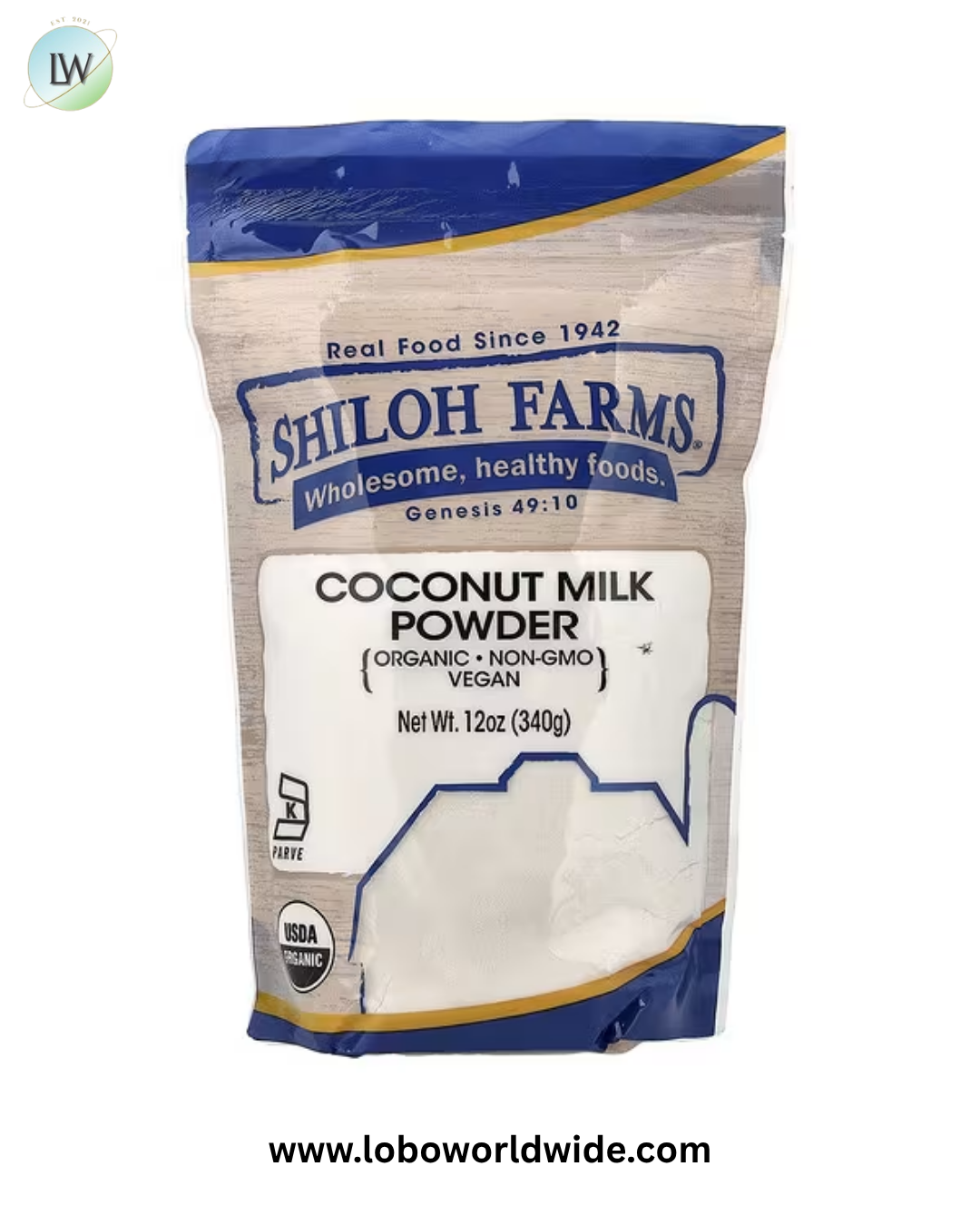 Shiloh Farms, Organic Coconut Milk Powder, 12 oz (340 g)