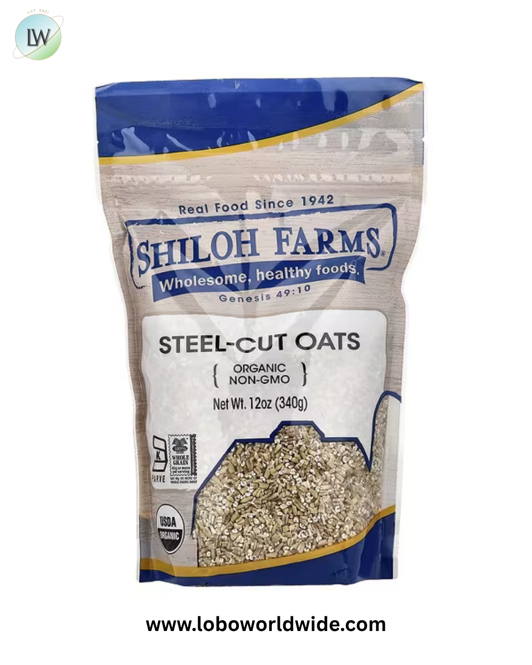 Shiloh Farms, Organic Steel-Cut Oats, 12 oz (340 g)
