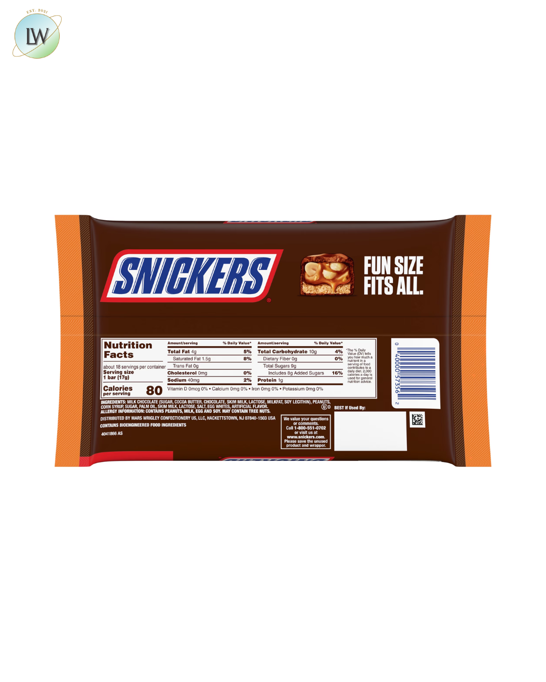 Snickers Fun Size Halloween Chocolate Bars, 10.59 oz.