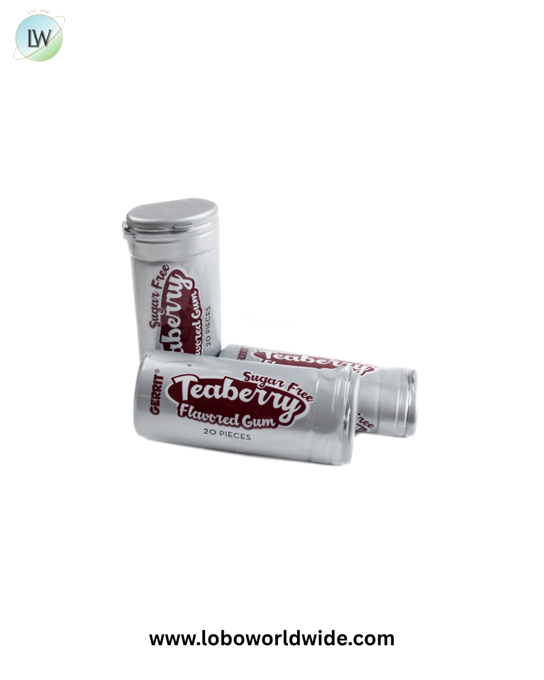 Sugar Free Teaberry Chewing Gum 12 Pack