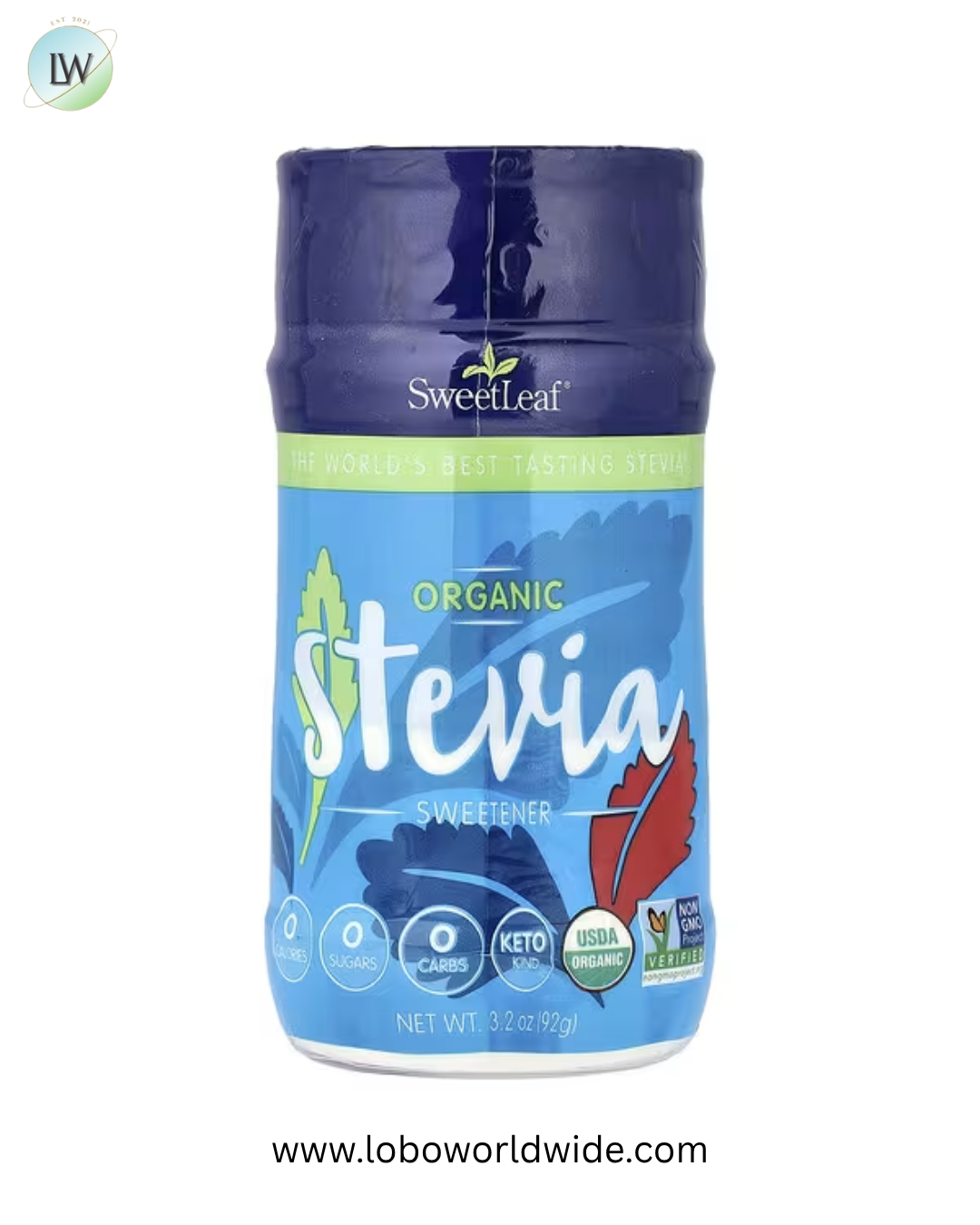 SweetLeaf Stevia, Organic Stevia Sweetener, 3.2 oz (92 g)