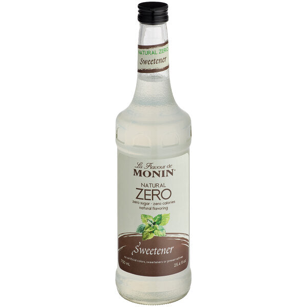 Monin Zero Calorie Natural Sweetener Flavoring Syrup 750 mL(Various Sizes)