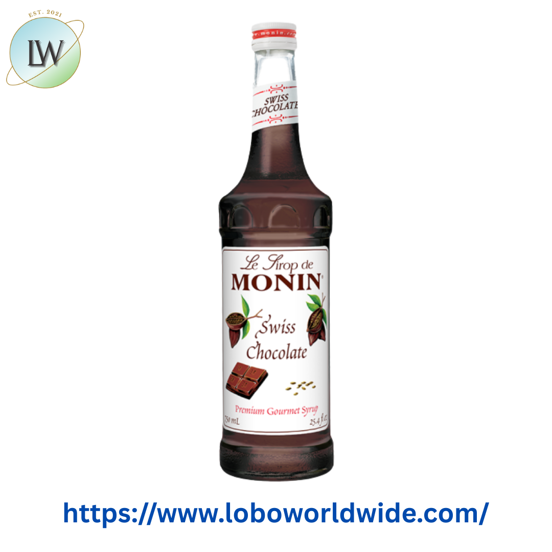 Monin Premium Swiss Chocolate Flavoring Syrup 750 mL