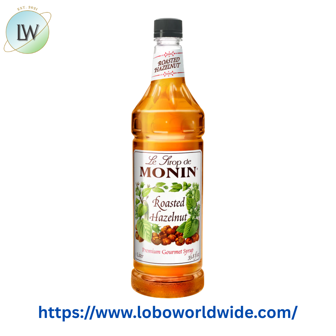Monin Premium Roasted Hazelnut Flavoring Syrup 1 Liter