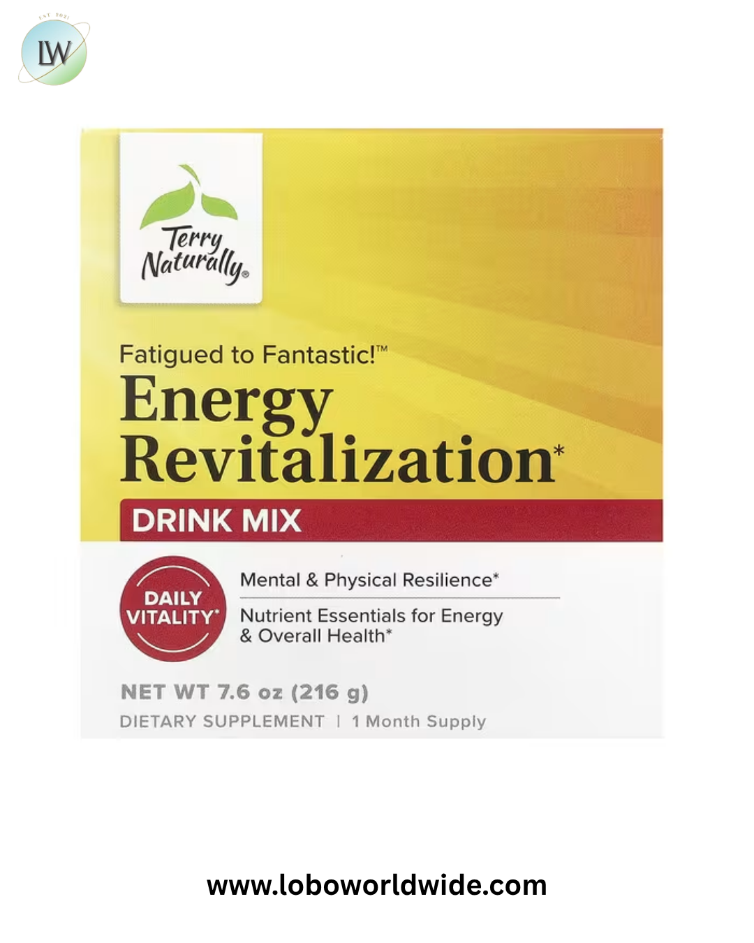 Terry Naturally, Fatigued to Fantastic!β’ Energy Revitalization Drink Mix