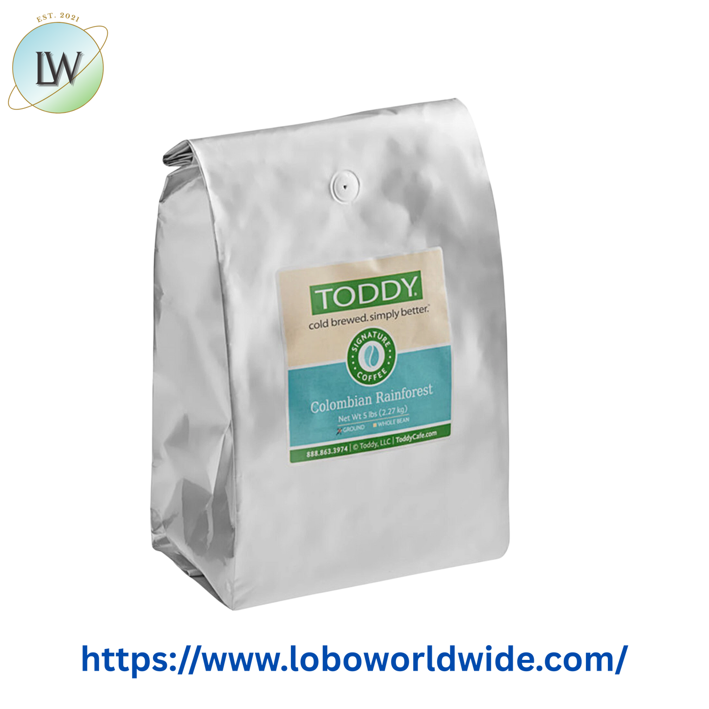 Toddy Colombian Cold Brew Coarse Ground Coffee 5 lb.