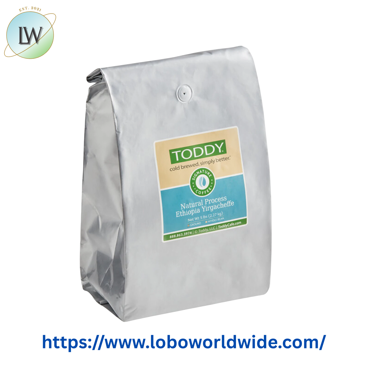 Toddy Ethiopia Yirgacheffe Cold Brew Coarse Ground Coffee 5 lb.