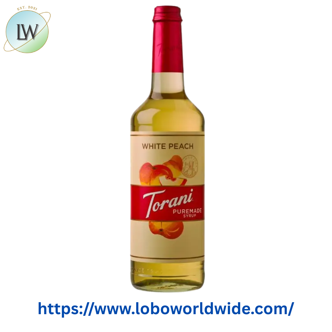 Torani Puremade White Peach Flavoring Syrup 750 mL