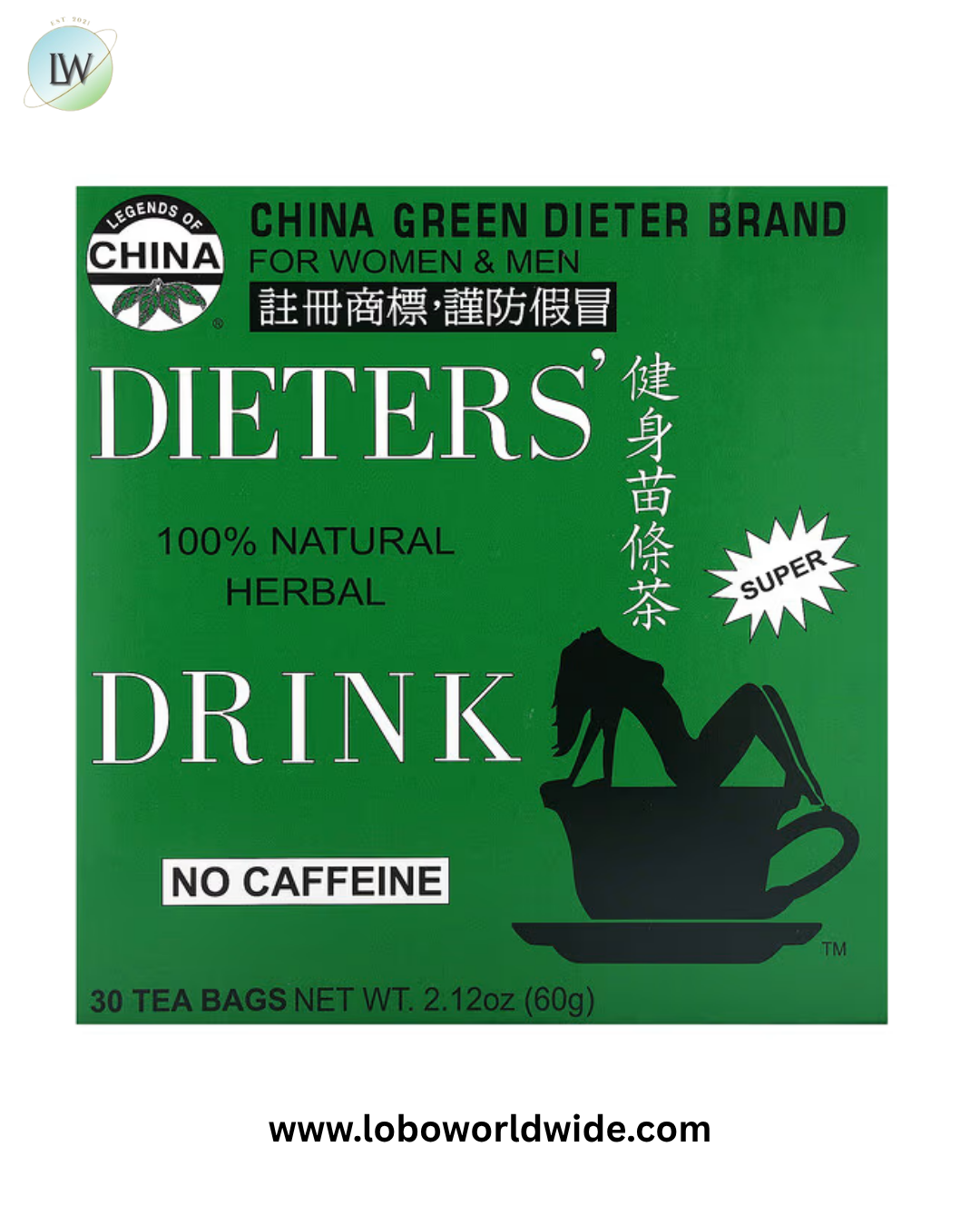 Uncle Lee's Tea, Dieters' 100% Natural Herbal Drink, No Caffeine