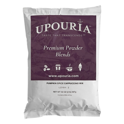 UPOURIA® Pumpkin Spice Cappuccino Mix 2 lb. - 6/Case